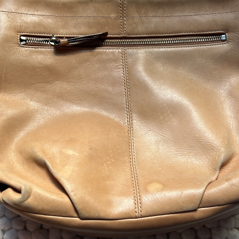 COACH Hobo Bag Tan Camel Leather Buckles Straps Vintage - Picture 11 of 14
